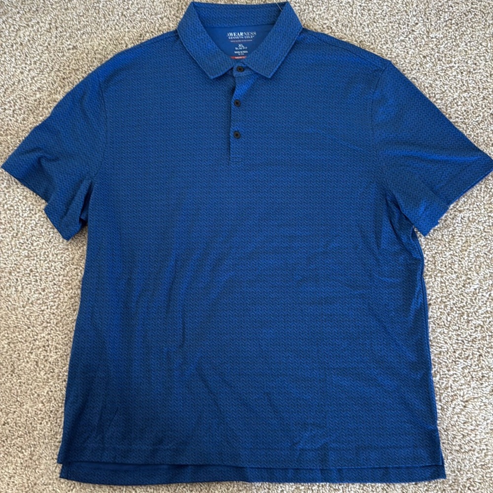 Kenneth Cole Awareness Blue Polo Slim Fit